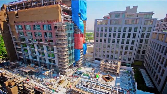 The Exchange Building at Dubai International Financial Centre (DIFC) construction timelapse смотреть онлайн