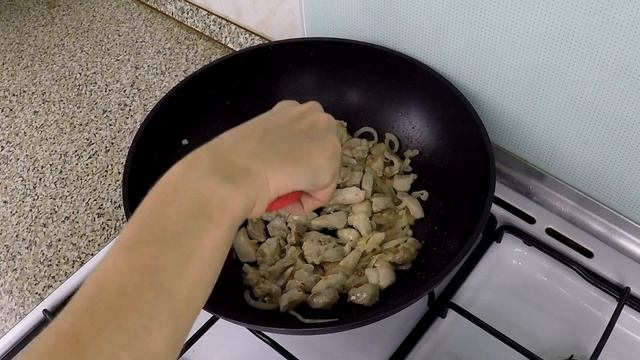 🍜 Фунчоза с курицей и овощами рецепт приготовления на сковородке пошагово. смотреть онлайн