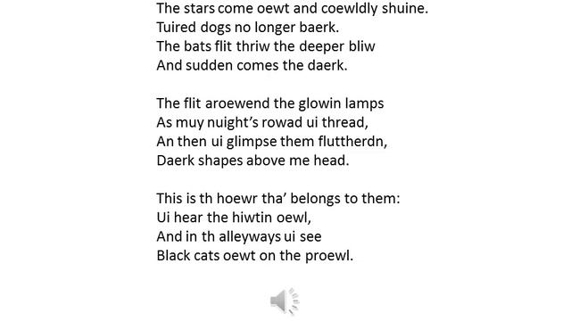 The Bats: a poem in Dublin dialect смотреть онлайн