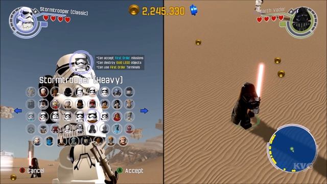 LEGO Star Wars: The Force Awakens - Stormtrooper vs Darth Vader - CoOp Fight | Free Roam Gameplay смотреть онлайн