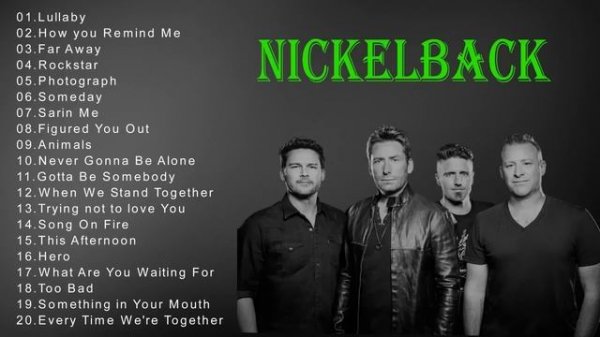 Nickelback Best Songs-Nickelback Greatest Hits-The Best Of Nickelback