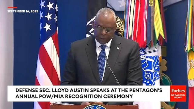 Defense Sec. Lloyd Austin Speaks At Pentagon's Annual POW/MIA Recognition Ceremony смотреть онлайн