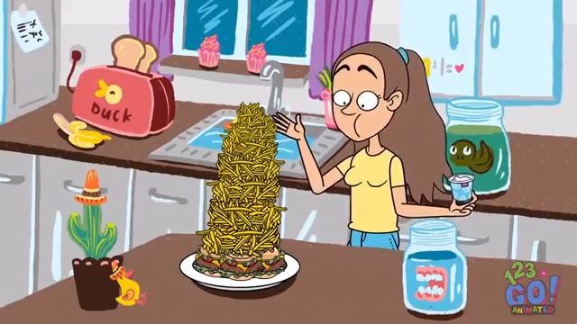 WHEN FOOD IS ITS BEST || daily situation that all for 123 GO ANIMATED смотреть онлайн