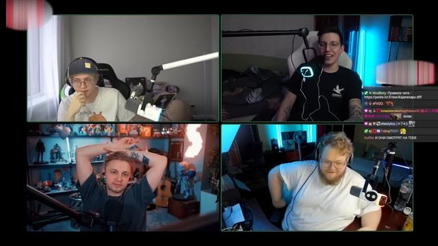 СТИНТ, DRAKE, T2X2, Mazellovvv устроили вечерний подкаст