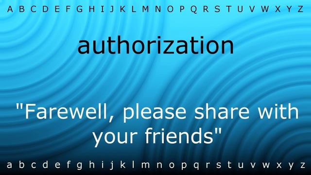 Here I will teach you how to pronounce 'authorization' with Zira.mp4 смотреть онлайн