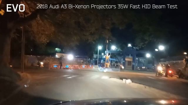 EVO Visibility : 2018 Audi A3 Bi-Xenon Projectors On Road Beam Testing смотреть онлайн