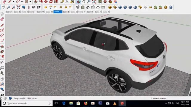Nissan qashqai in Sketchup 2018 by Tan Sochan смотреть онлайн