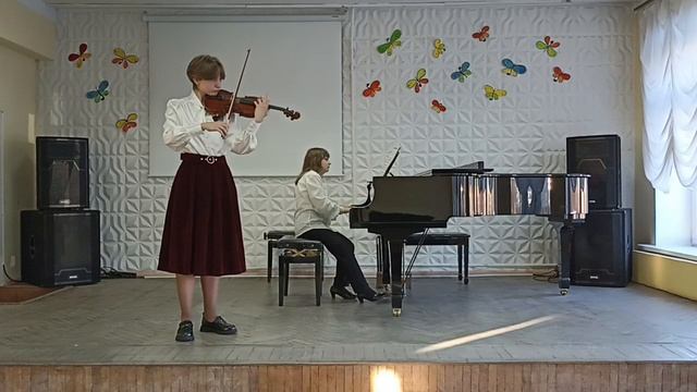 Ж. Масне. "Размышление" (исполняет уч. 7 кл. Овчаренко Ольга) смотреть онлайн