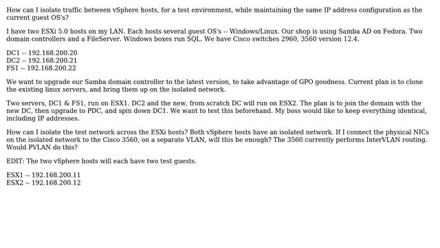 DevOps & SysAdmins: vSphere -- isolated network between hosts смотреть онлайн