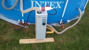Нагрев воды в бассейне INTEX (часть 2) Электрокотлом ALTERM