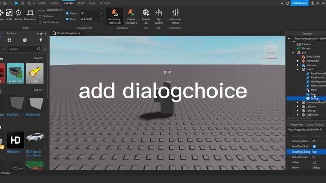 roblox studio how to make npc dialog tutorial (NO SCRIPTING) смотреть онлайн
