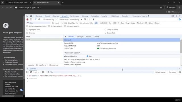 205. The WebSocket API in the Dev Console and the TCP handshake смотреть онлайн