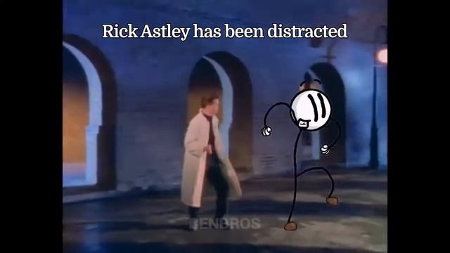 Rick Astley Distrack By Henry Stickman