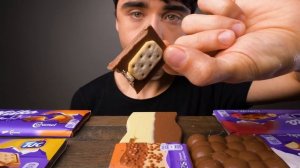 ASMR Milka Chocolate Party 5 Flavors Mukbang Eating Sounds | McBang ASMR