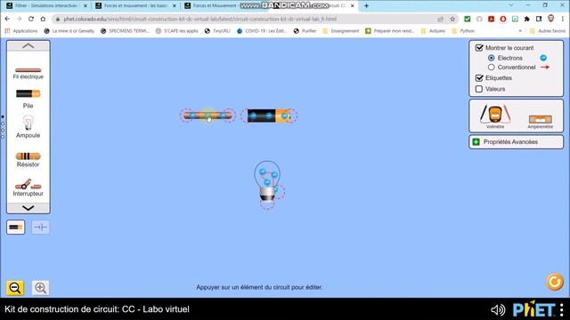 PhET Colorado   Faire Un Circuit électrique