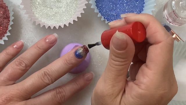 BOMB POP INSPIRED NAILS for Memorial Day & Fourth of July! | Double Dip Nails | DIY Dip Powder смотреть онлайн