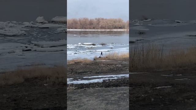 Льдины на Иртыше #казахстан смотреть онлайн