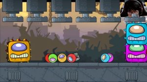 Red Ball 4 (Green +Yellow +Blue + Pink +Red) Among Ball 'Fusion battle' with 'ALL 6 BOSSES Volume 3