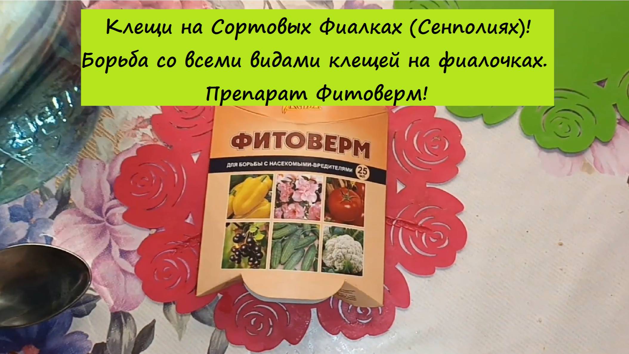 Клещи на Сортовых Фиалках (Сенполиях)! Борьба со всеми видами клещей на фиалочках. Препарат Фитоверм