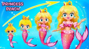 Русалочка Пич растёт! 31 лайфхак и поделки для кукол ЛОЛ