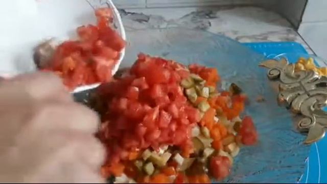 Салати осонак барои хуроки шом👍🏻