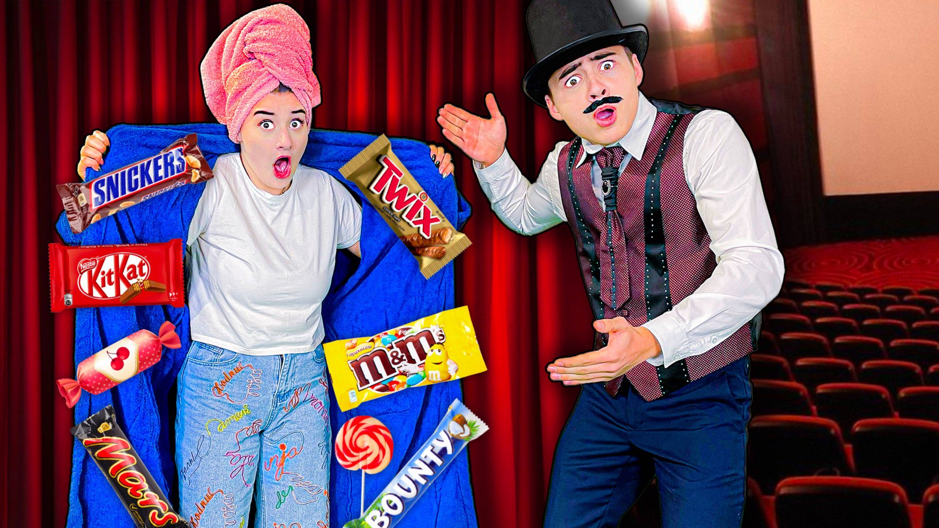 10 Способов Пронести СЛАДОСТИ в КИНОТЕАТР ! *2 часть* смотреть онлайн