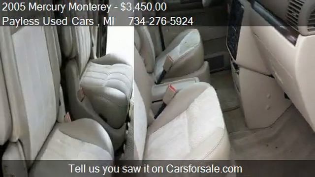 2005 Mercury Monterey Convenience for sale in Wayne, MI 4818 смотреть онлайн