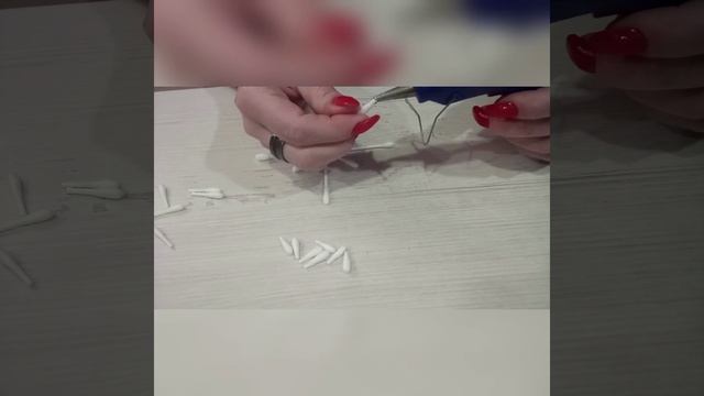 Снежинки из ватных палочек.mp4 смотреть онлайн