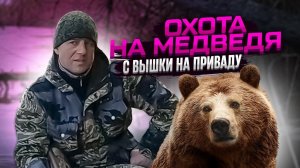 Охота на медведя с вышки на приваде! #охотанамедведя