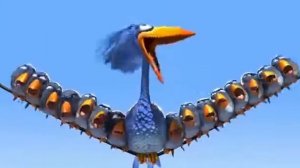 Смешной мултик, про птицы.