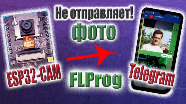 ESP32 - CAM отправка фото в Telegram из WEB по запросу в FLProg