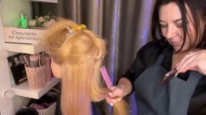 ASMR♀️РОЛЕВАЯ ИГРА РАСЧЕСЫВАНИЕ ВЫПРЯМЛЕНИЕ ВОЛОС ПРИЧЕСКА МАССАЖ +ЗВУКИ БРАСЛЕТОВ/1000% МУРАШКИ