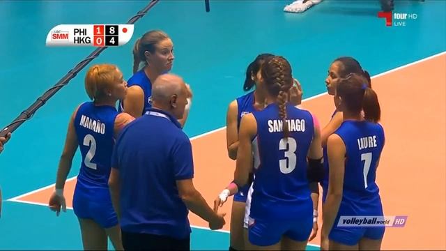 Foton Pilipinas PHI vs HKG Kwai Tsing AVC Club Volleyball Championship 2016 смотреть онлайн