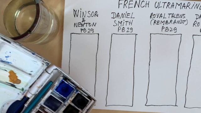 French Ultramarine Swatches