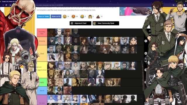 ATTACK ON TITAN TIER LIST - DEEL 2 смотреть онлайн
