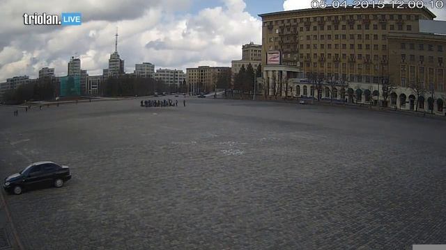 Triolan.Live - Харьков, площадь Свободы (05-04-2015) смотреть онлайн