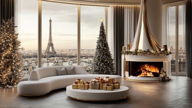 Soothing Fire Sounds & Winter Snow Cozy Room Ambience for Calm & Peaceful Christmas Relaxation смотреть онлайн