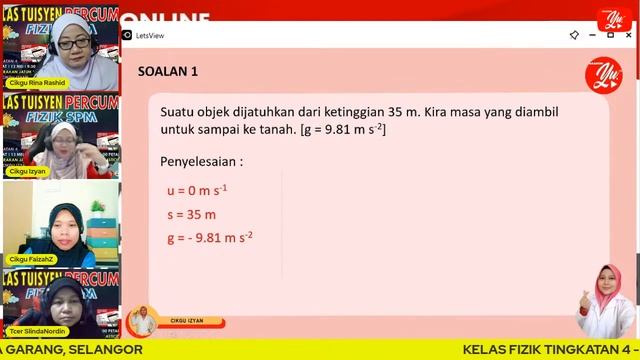 🔴[LIVE] FIZIK TINGKATAN 4, 2.3 GERAKAN JATUH BEBAS OLEH CIKGU IZYAN #11 #TUISYENPERCUMA смотреть онлайн