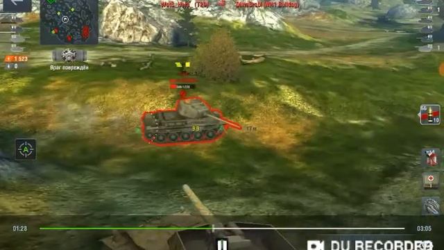 World of tanks blitz обзор танка Rhm-Borsing Waflentrager (борща)-в топе смотреть онлайн