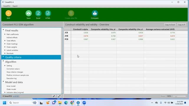 DATA ANALYSIS (SEM) - SMART PLS 4 смотреть онлайн