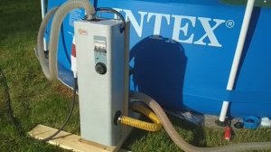 Нагрев воды в бассейне INTEX (часть 1) Электрокотлом ALTERM