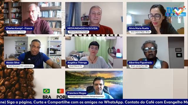 CAFÉ COM EVANGELHO MUNDIAL com EDMUNDO CEZAR, de Lisboa, Lição 70: MEDIUNIDADES & DÚVIDA смотреть онлайн