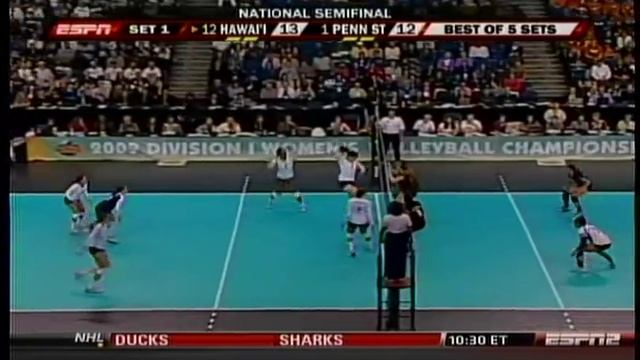 Rainbow Wahine Vs Penn State - 2009 NCAA Semi Final (part 2 of 9) смотреть онлайн