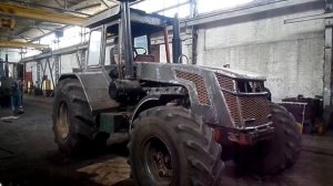 Испытание самодельного трактора  БИЗОН.