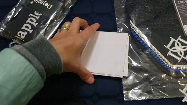 Unboxing da minha nova manta e touca equestre Dapple Equestrian! / My new saddle pad kit Dapple смотреть онлайн