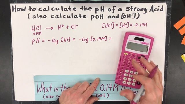 Calculate the pH of a Strong Acid and pOH, [H+] & [OH-] смотреть онлайн