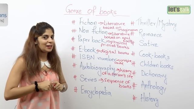 Spoken English Lesson - Different Book Types & Genre ( Learn English Online)