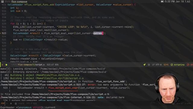 Wiring Up the Scripting Language - Live Coding From Scratch in C смотреть онлайн