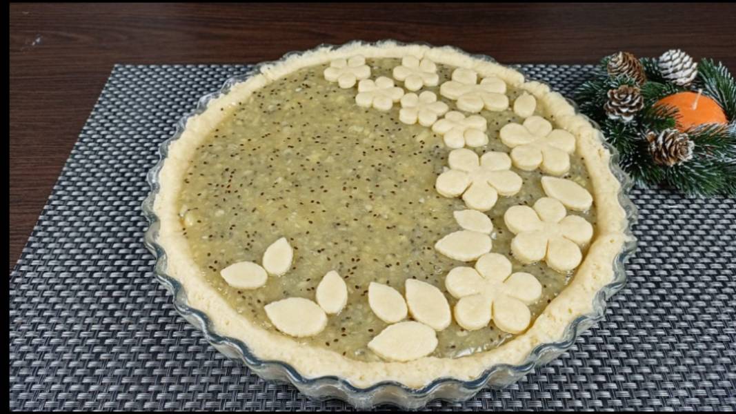 Пеку часто, невероятно вкусный песочный пирог с киви. смотреть онлайн