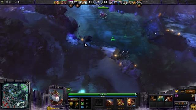 Игра на снайпере Dota 2 смотреть онлайн